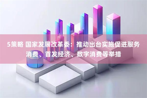 5策略 国家发展改革委：推动出台实施促进服务消费、首发经济、数字消费等举措